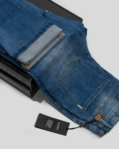 Faded wide-leg jeans