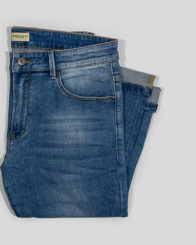 Broad jeans worn out