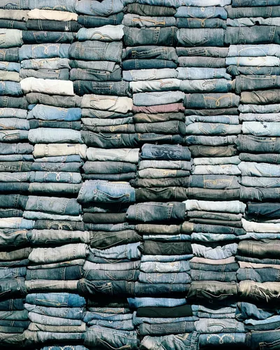 Hand-cut cropped jeans