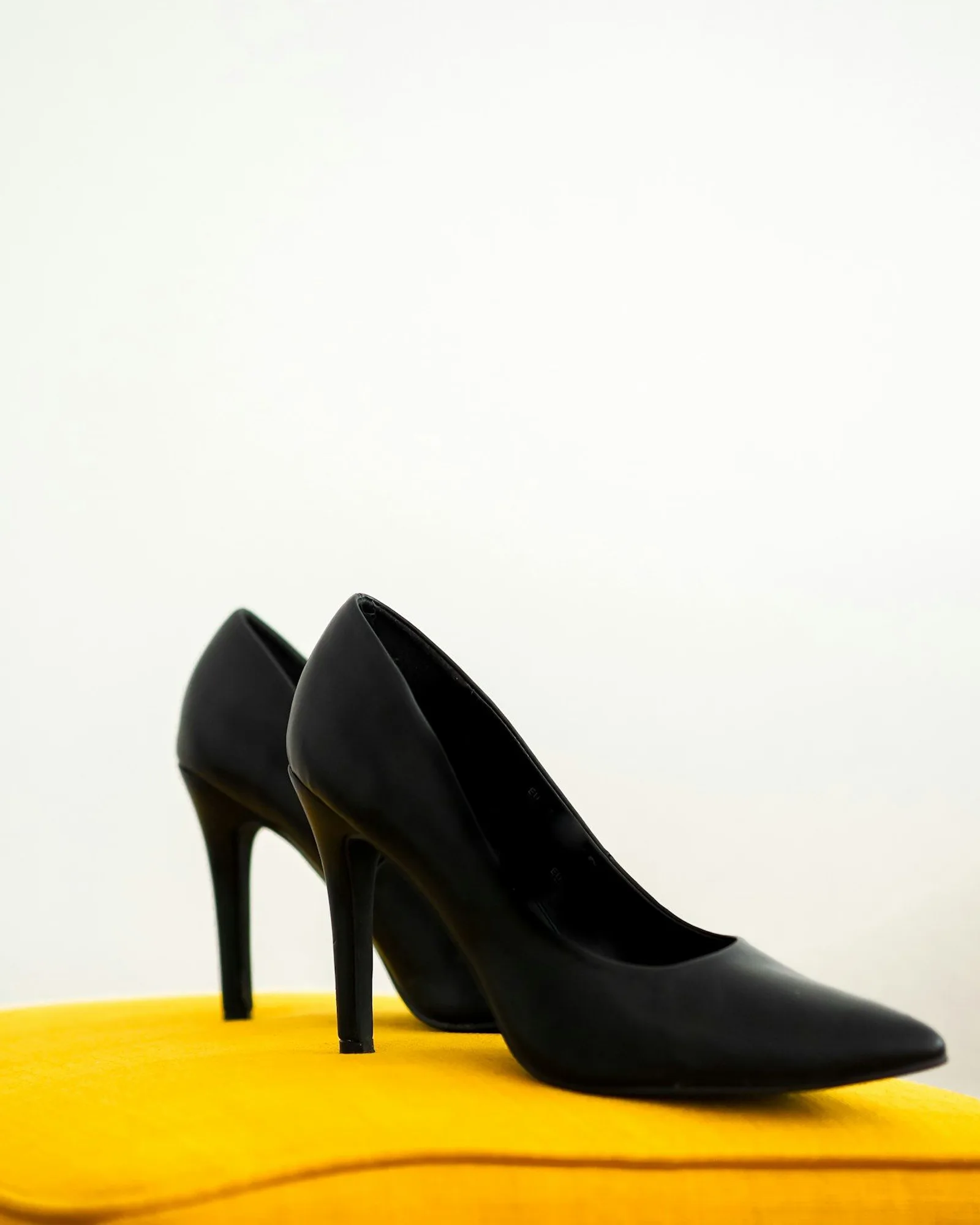 Black heeled shoes