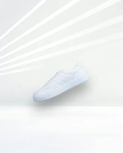 White canvas slippers