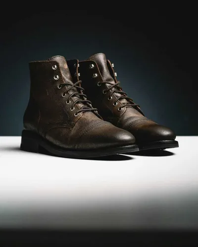 Leather work boots
