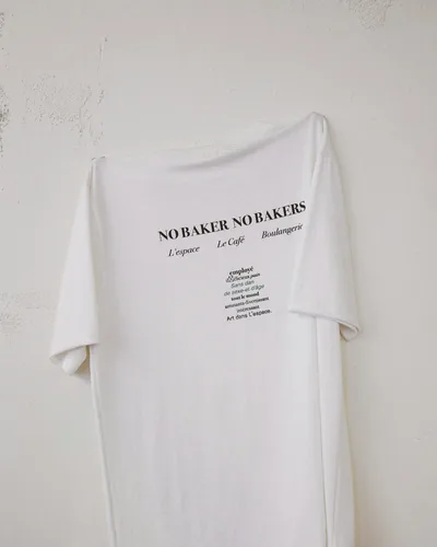 Oversized cream tee