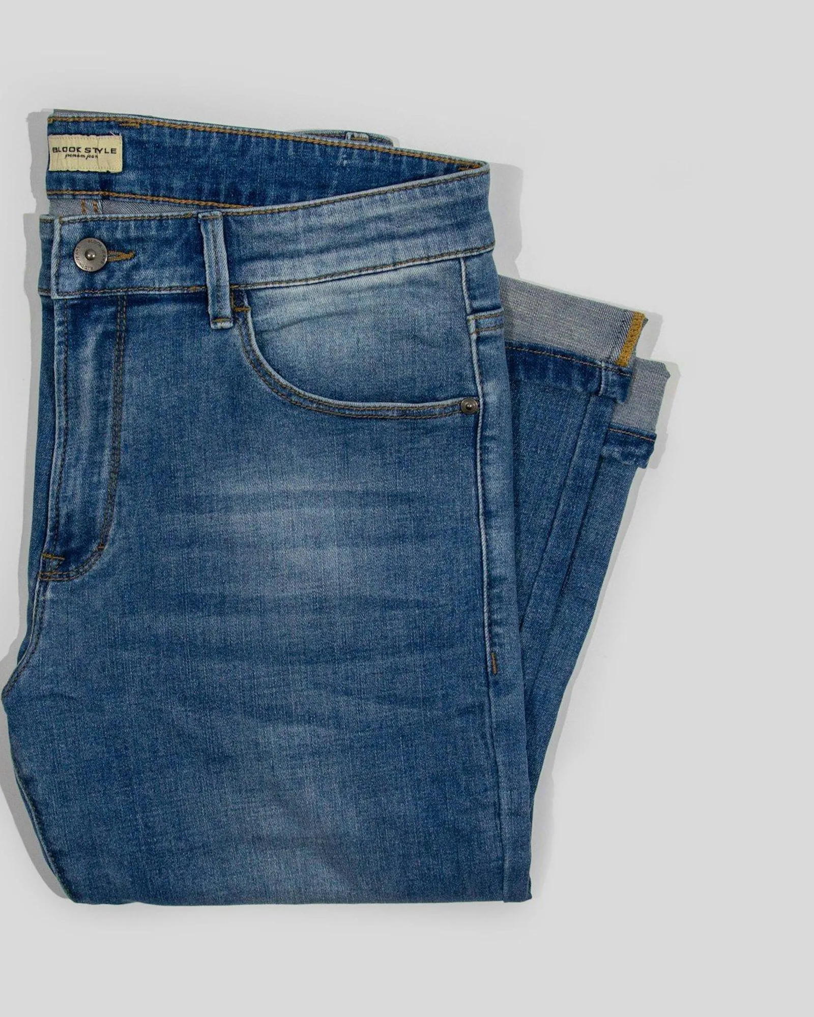 Broad jeans worn out